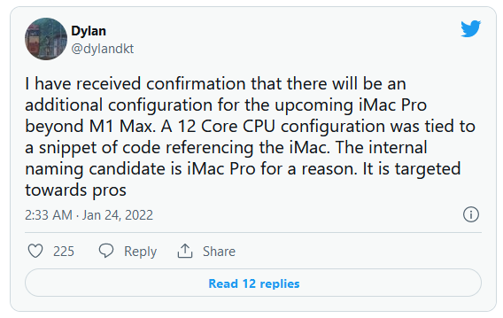 新款iMac Pro，或配第四款自研M１处理器定位专业人士