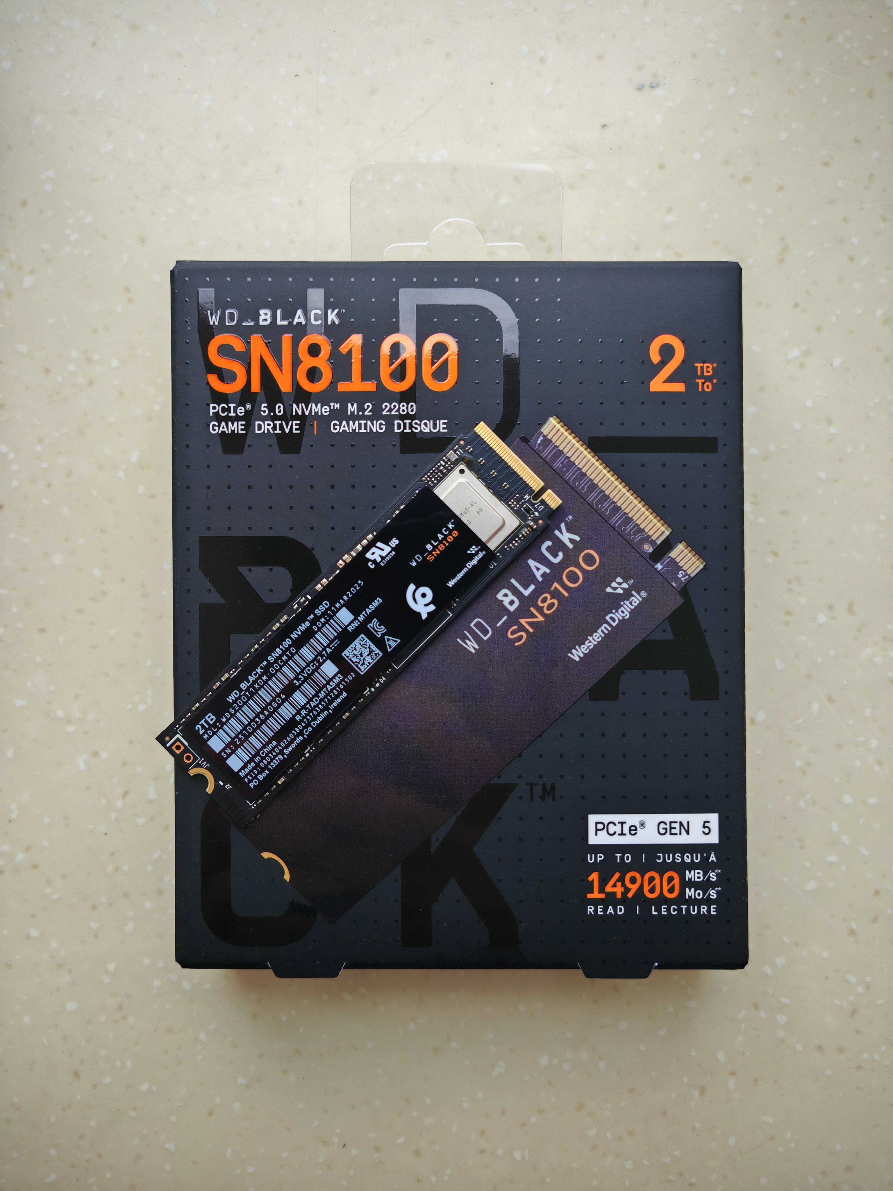 PCI-E 5.0时代再出发 闪迪推出新品WD_BLACK SN8100 NVMe SSD