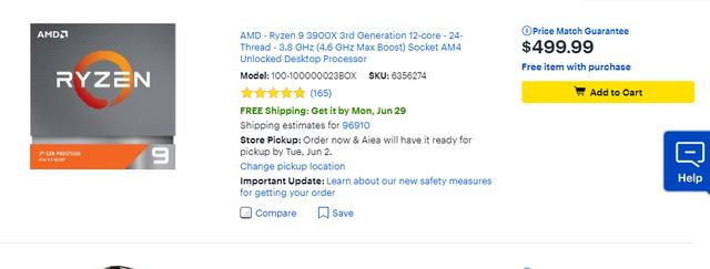 AMD 3900X 降价了?小编一波三折的找到了真相