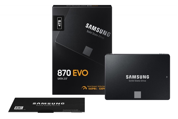 三星870 EVO固态盘:323元起,读写速度再提升