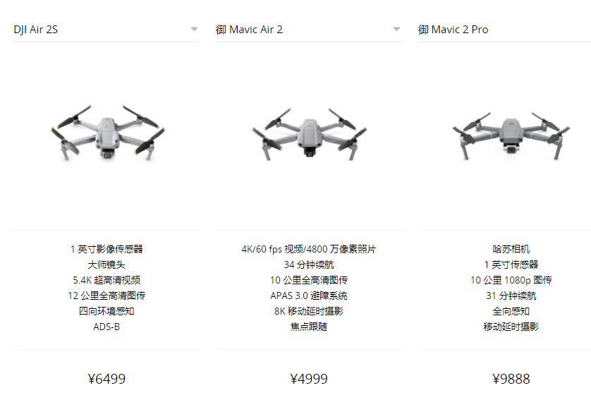 又革自己的命:大疆Air 2S发布,御2 Pro/ Air 2都很尴尬
