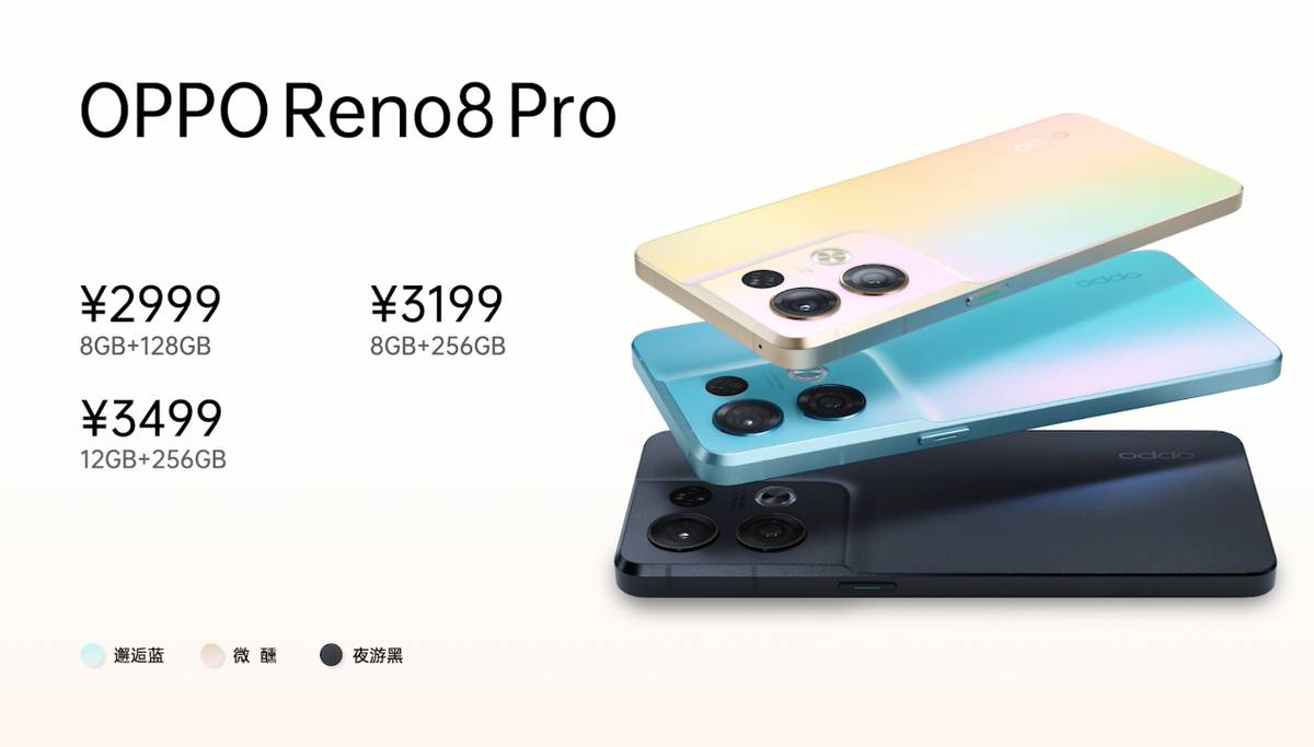专业影像芯片下放至主流机型 OPPO发布Reno 8系列智能手机