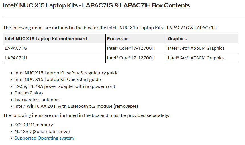 NUC X15游戏本也用上自家显卡，但不是最高款